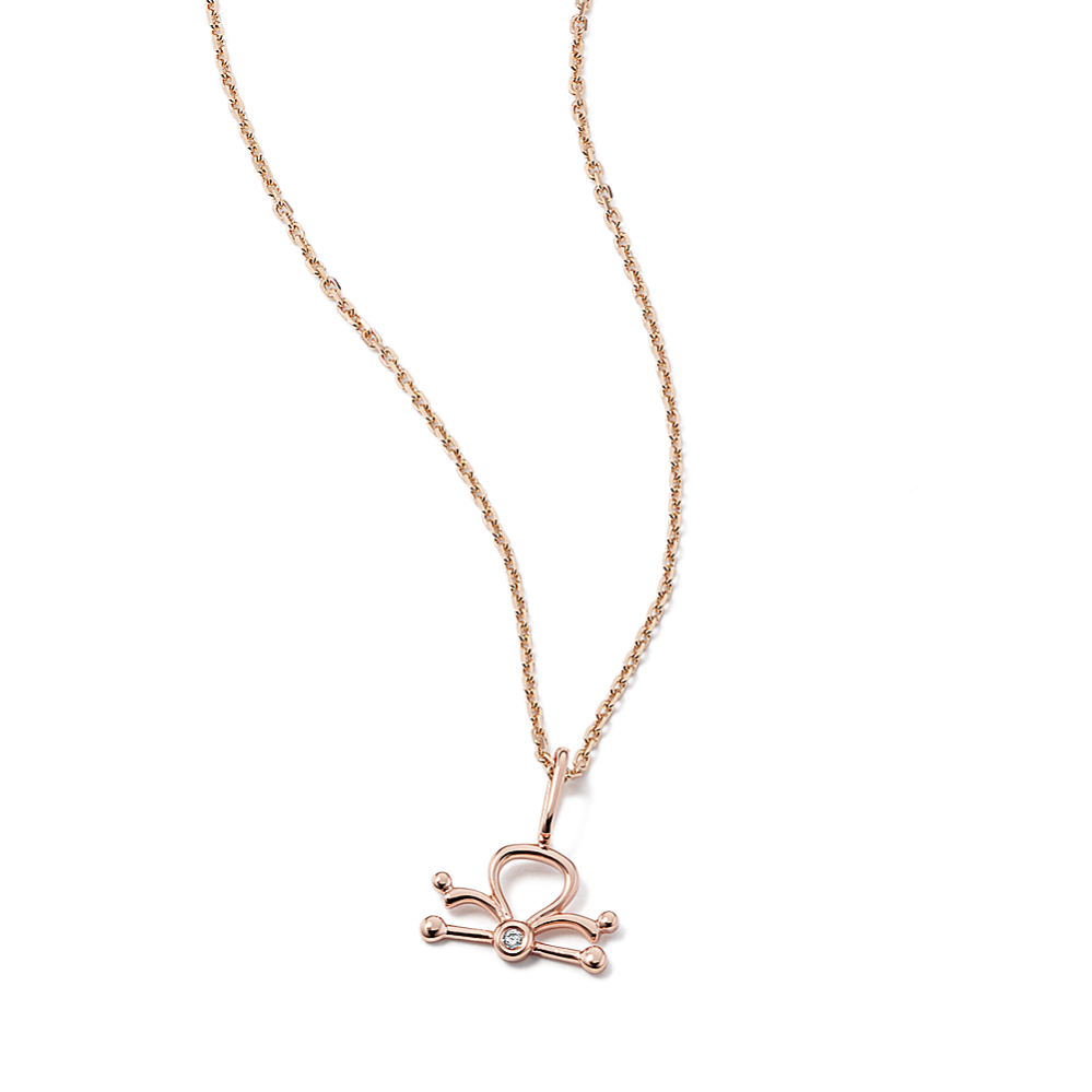 Libra Sign Diamond Pendant