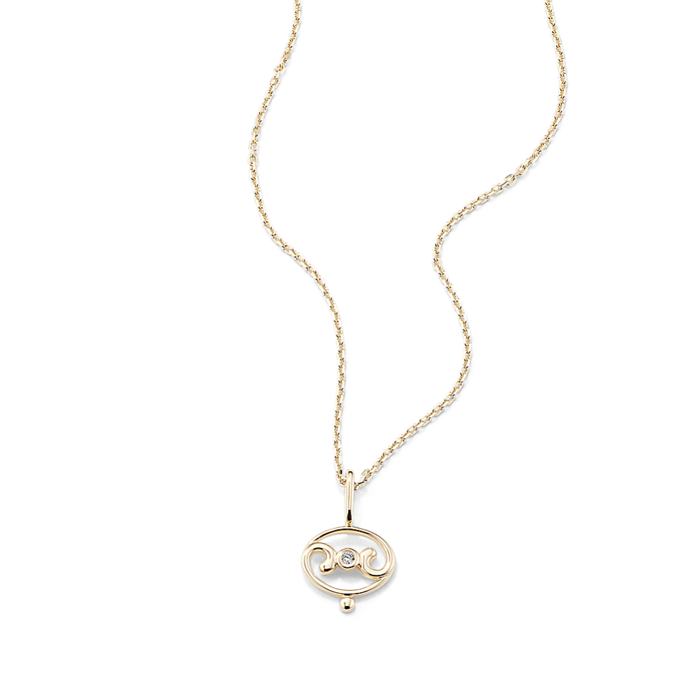 Cancer Sign Diamond Pendant