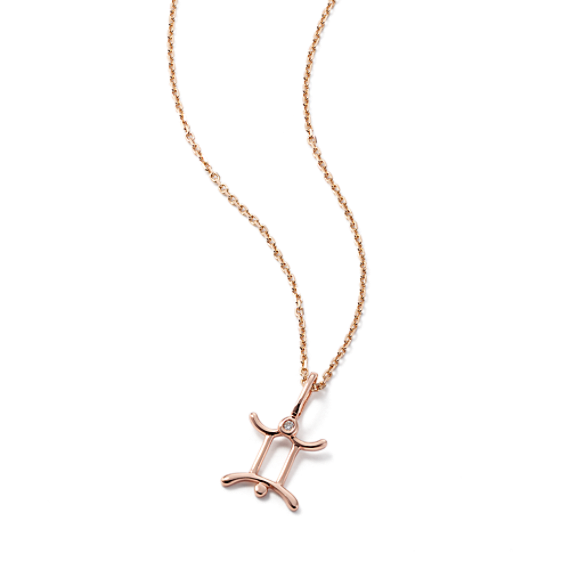 Gemini Sign Diamond Pendant