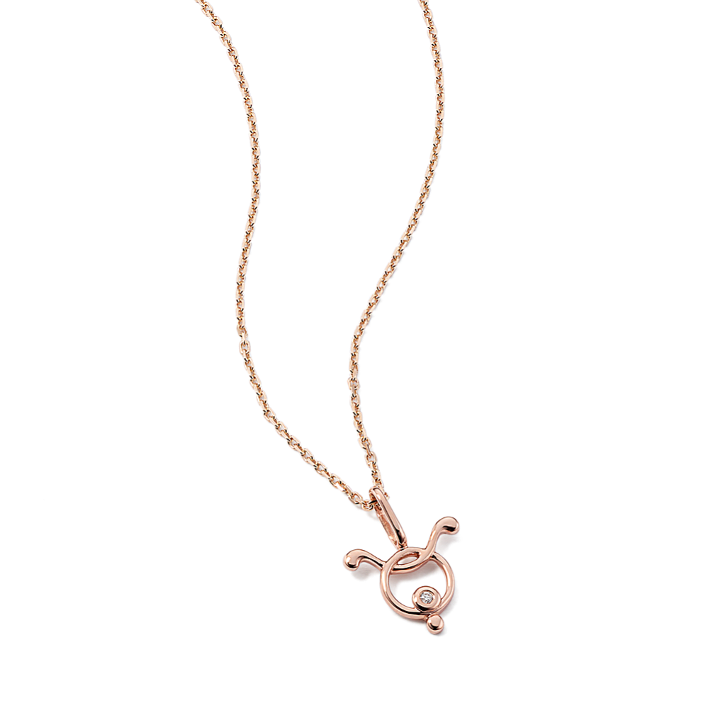 Taurus Sign Diamond Pendant