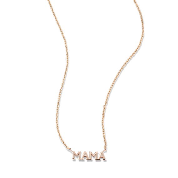 14K Rose Gold Mama Necklace