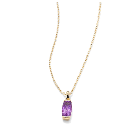 Melina Amethyst Pendant - Vermeil 14K Gold