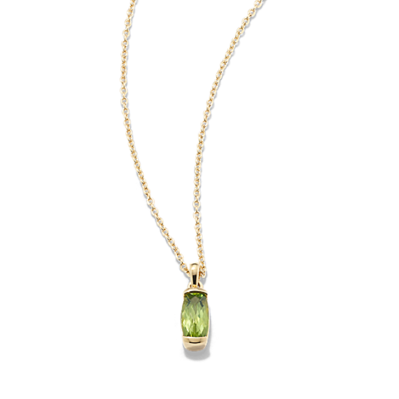 Melina Peridot Pendant - Vermeil 14K Gold