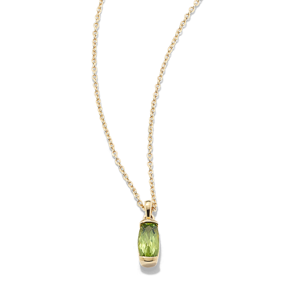 Melina Peridot Pendant - Vermeil 14K Gold
