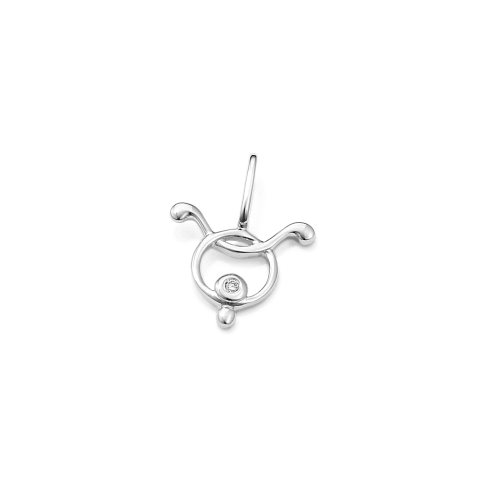 Taurus Sign Diamond Charm