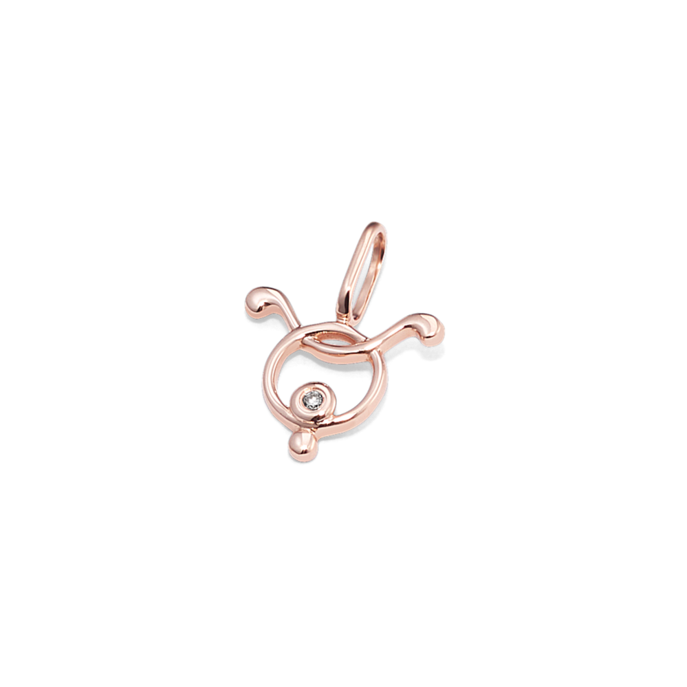 Taurus Sign Diamond Charm
