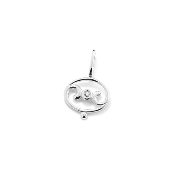 Cancer Sign Diamond Charm