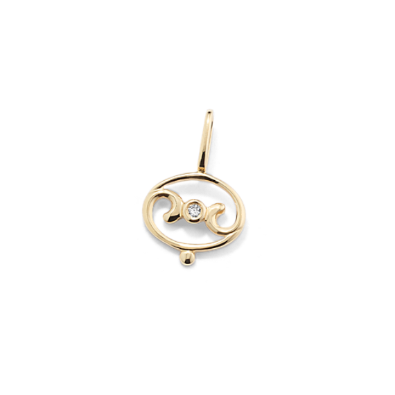 Cancer Sign Diamond Charm