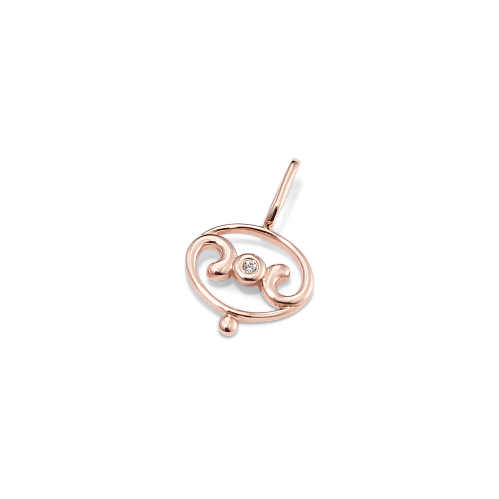 Cancer Sign Diamond Charm