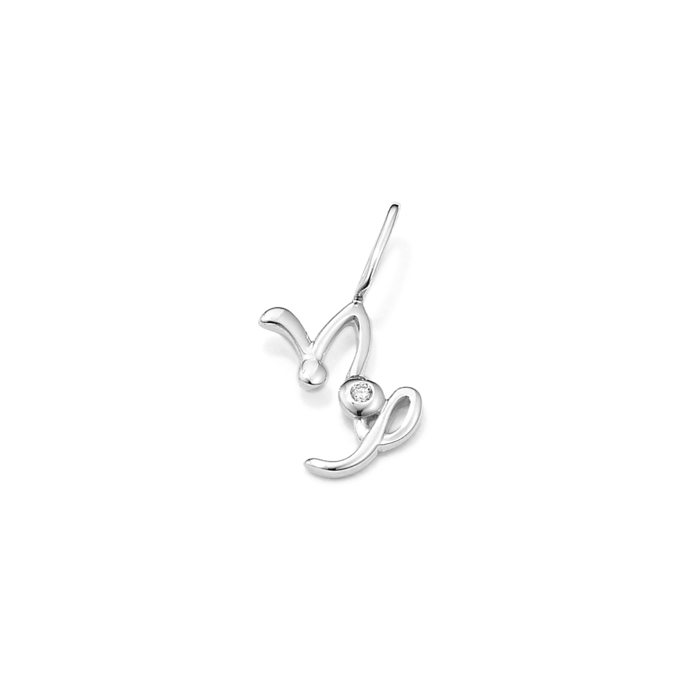 Capricorn Sign Diamond Charm
