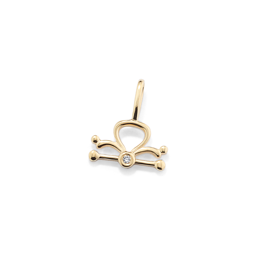 Libra Sign Diamond Charm