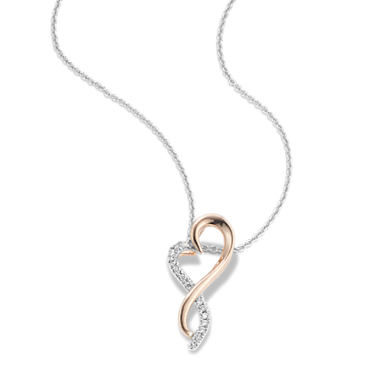 Forever Yours Infinity Heart Diamond Pendant