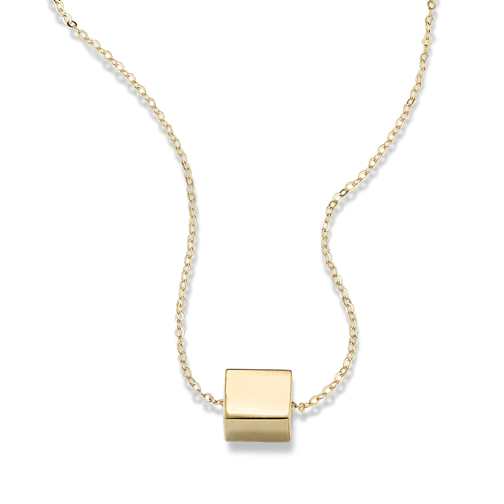 Sterling Silver Cube Necklace, Cube Pendant, 3D Designed Necklace, 3D Cube Necklace, Geometric Necklace, Modern Necklace, outlet Stacking Necklace