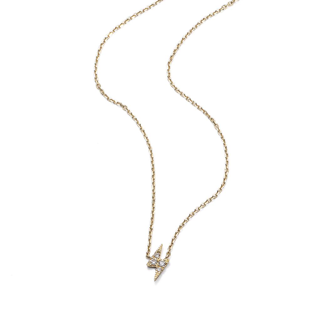 Lightning Bolt Diamond Pendant