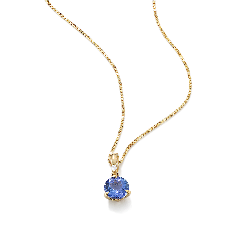Bondi Tanzanite & Diamond Pendant