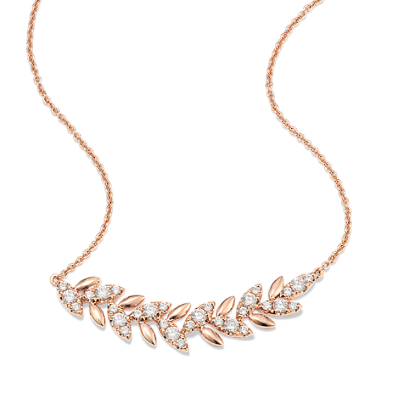 Laurel Diamond Bar Necklace