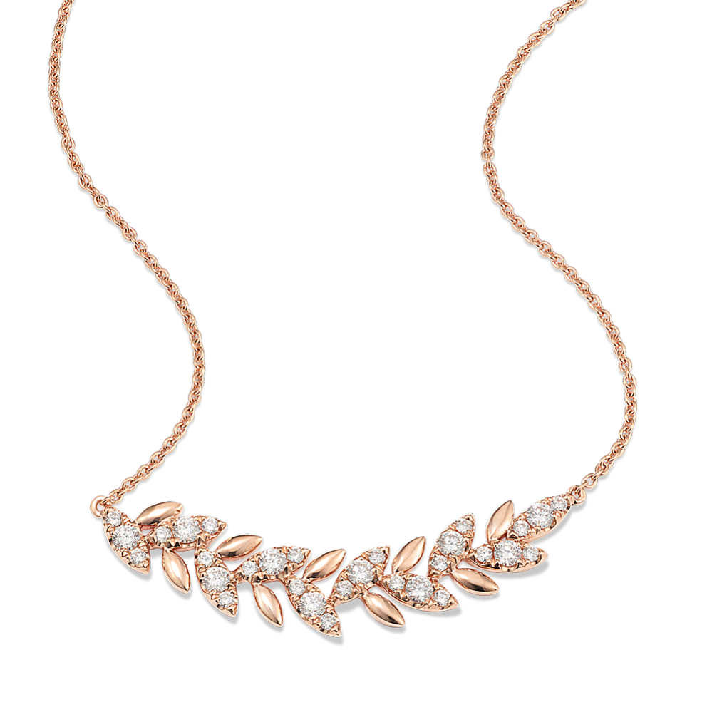 Laurel Diamond Bar Necklace
