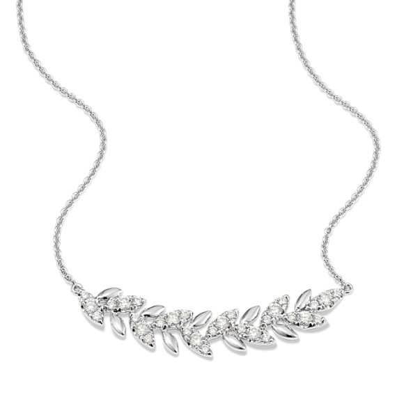 Laurel Diamond Bar Necklace