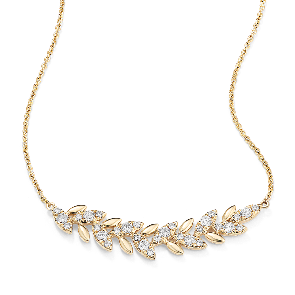 Laurel Diamond Bar Necklace