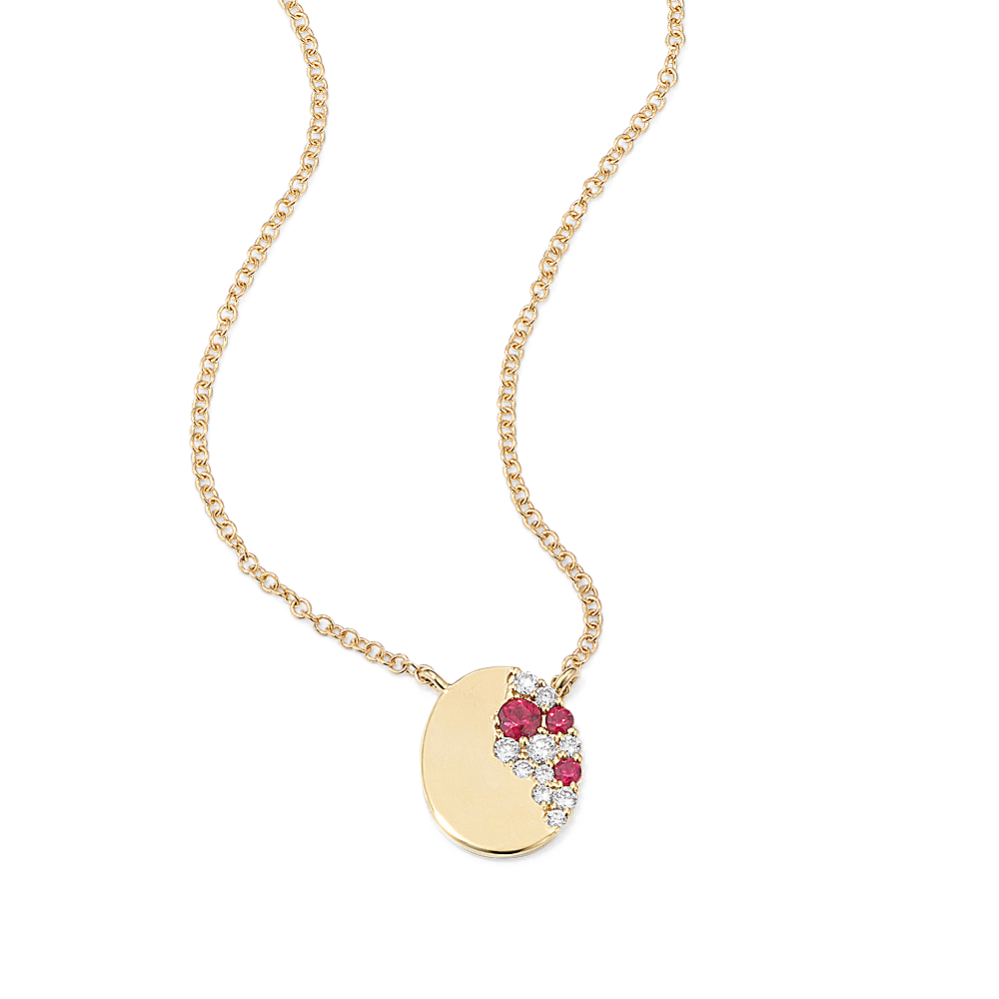 Bloom Ruby Diamond Necklace