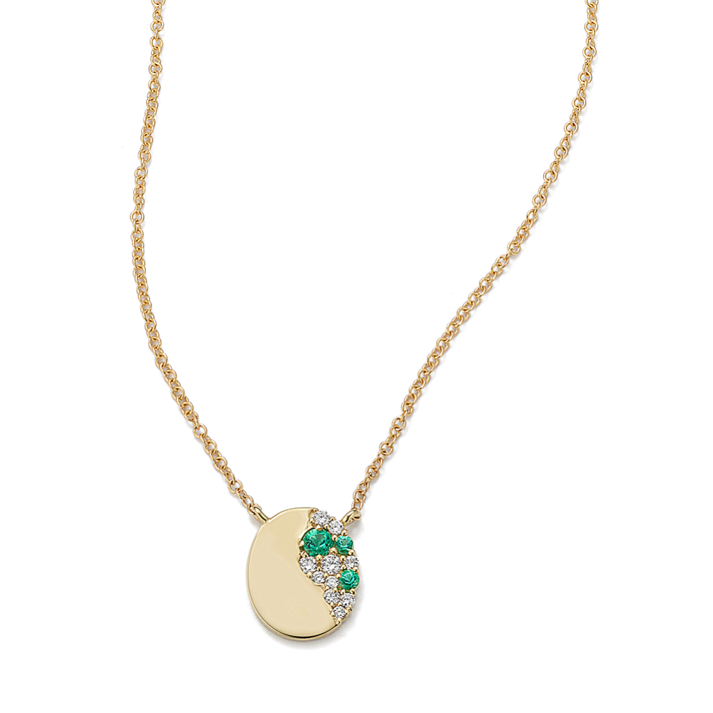 Bloom Emerald & Diamond Necklace