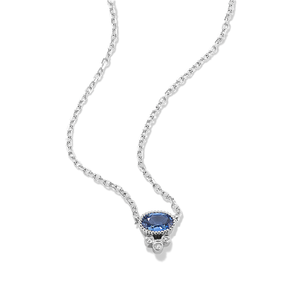 Lilibet Kentucky Blue Sapphire & Diamond Pendant