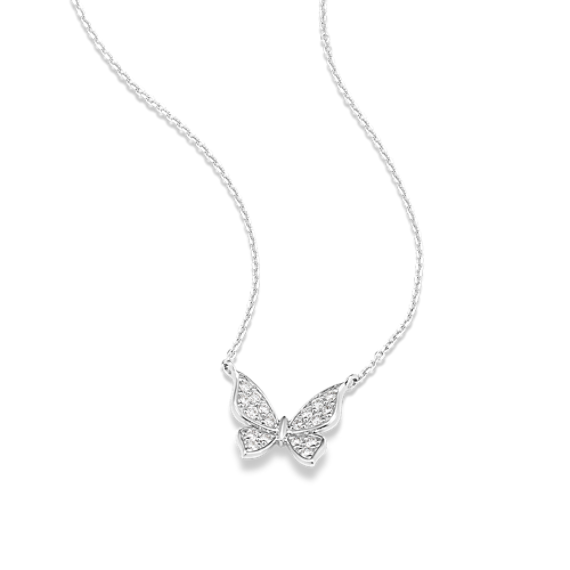 Diamond Butterfly Necklace