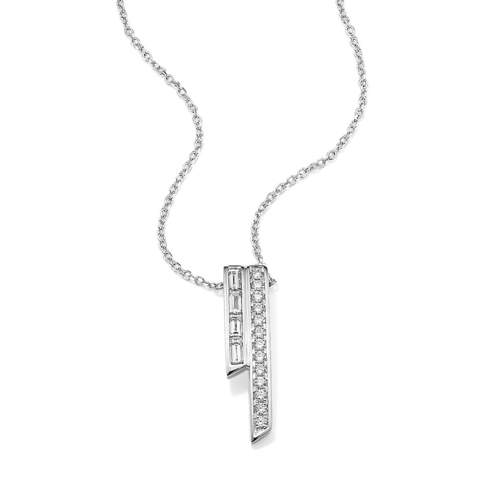 Double Bar Diamond Pendant