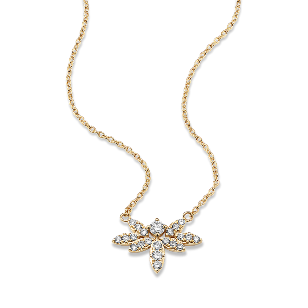 Diamond Dragonfly Necklace
