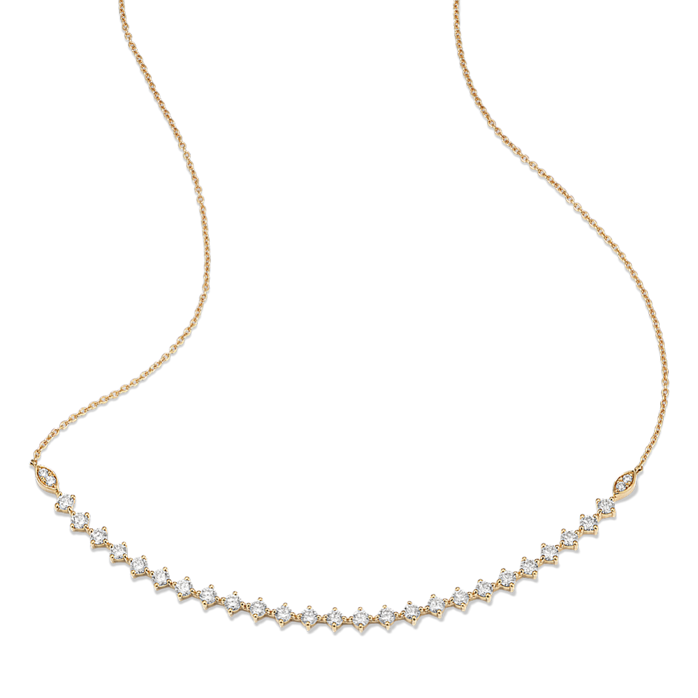 Compass-Set Diamond Necklace