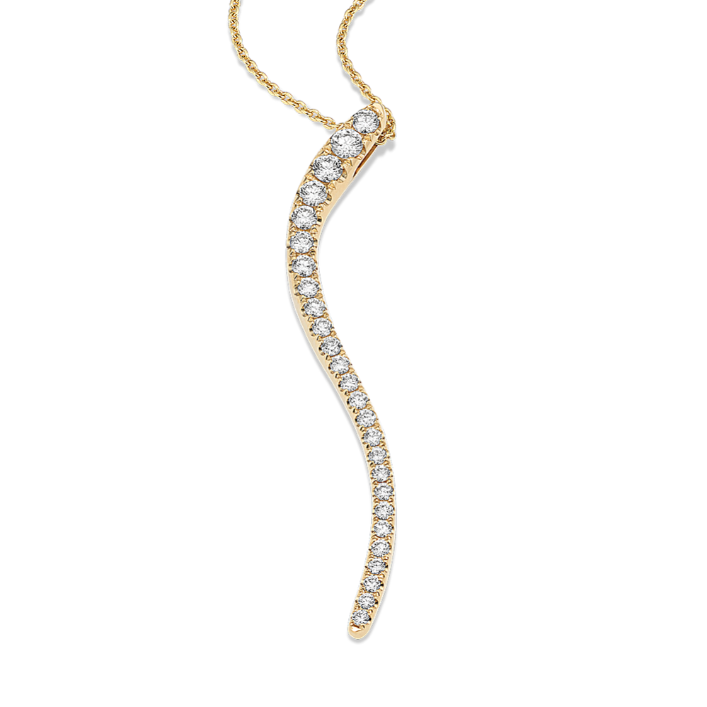 0.65 tcw Diamond Pave Journey Pendant