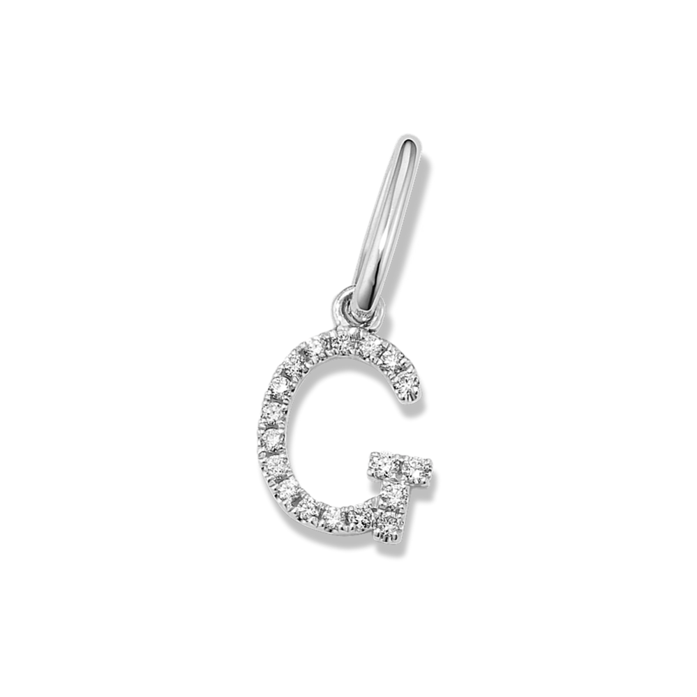 Diamond Pave Letter G Charm