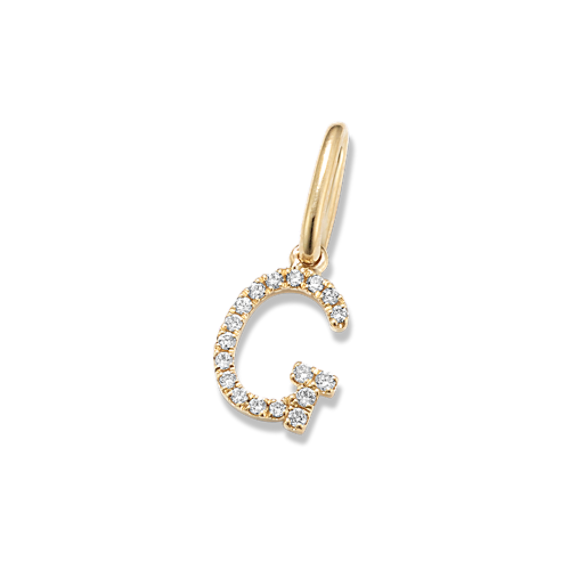 Diamond Pave Letter G Charm