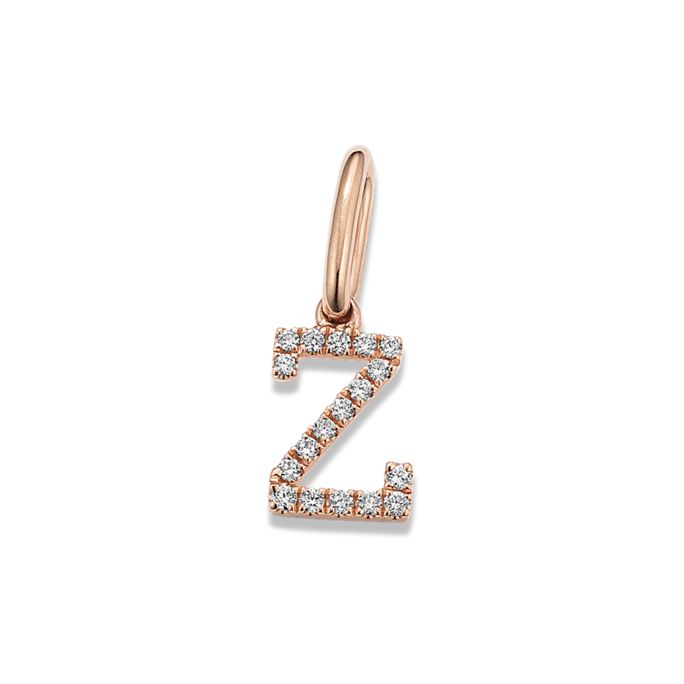 Diamond Pave Letter Z Charm