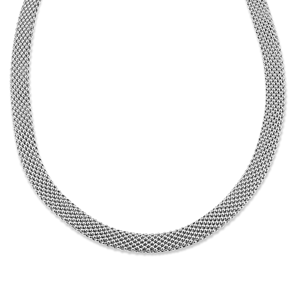 16.5'' Sterling Silver Popcorn Chain (10mm)