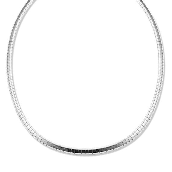 16'' Sterling Silver Omega Chain (4mm)