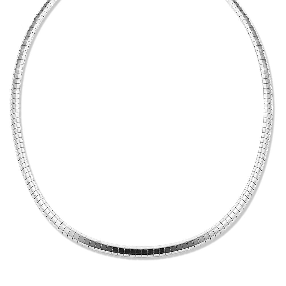 16'' Sterling Silver Omega Chain (4mm)