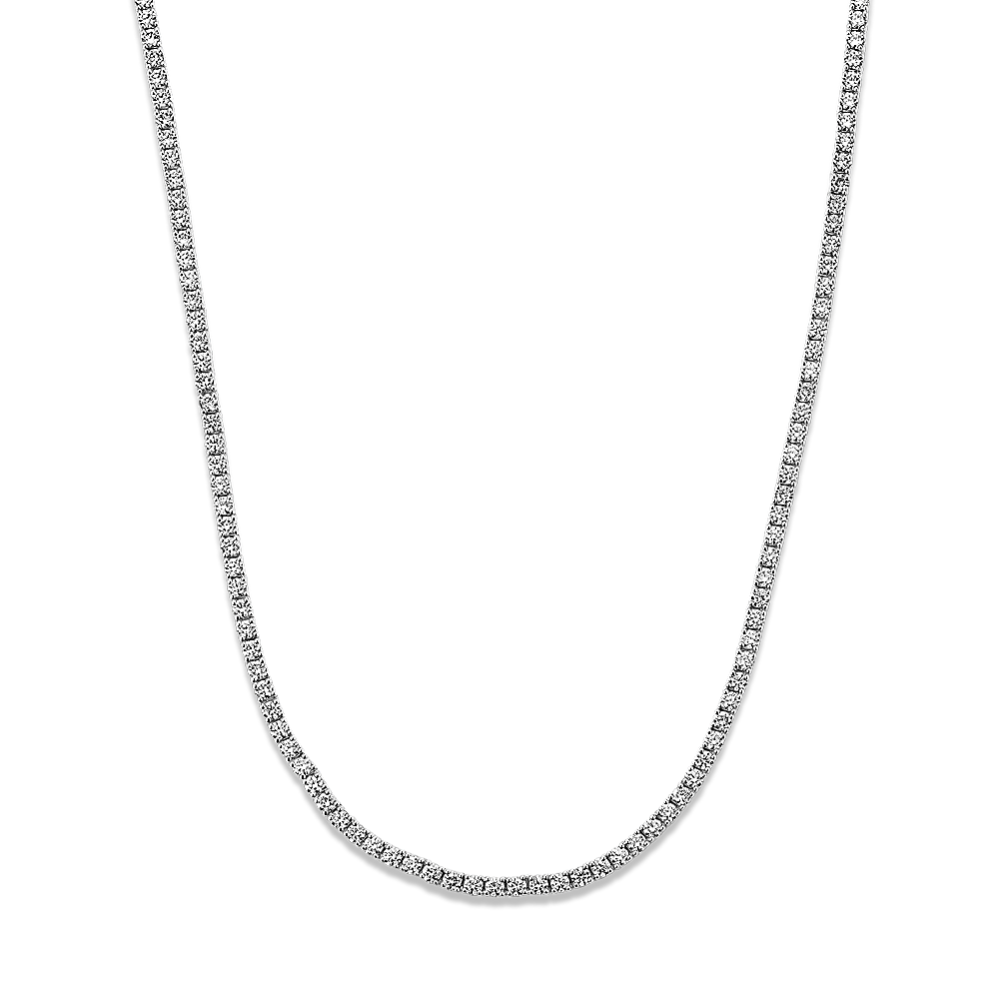 4 tcw Lab-Grown Diamond Tennis Necklace