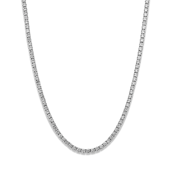 7 tcw Lab-Grown Diamond Tennis Necklace