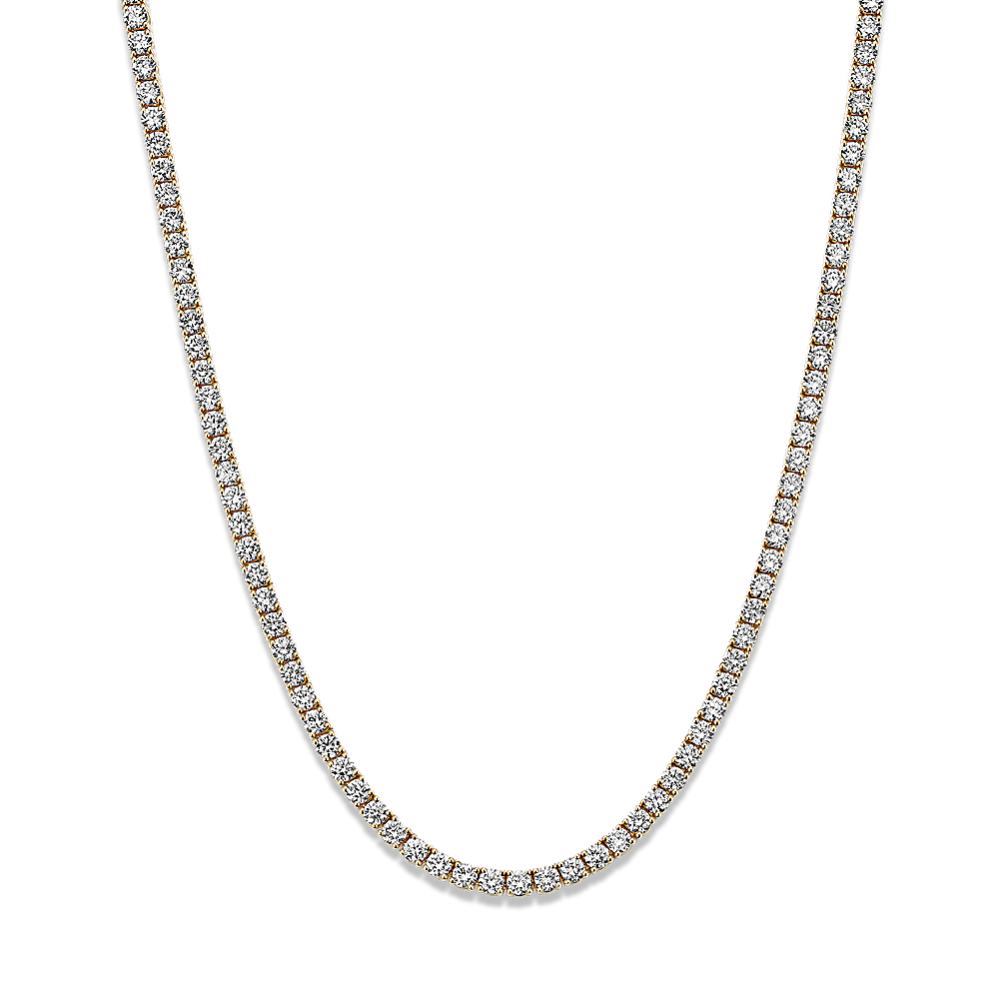 7 tcw Lab-Grown Diamond Tennis Necklace