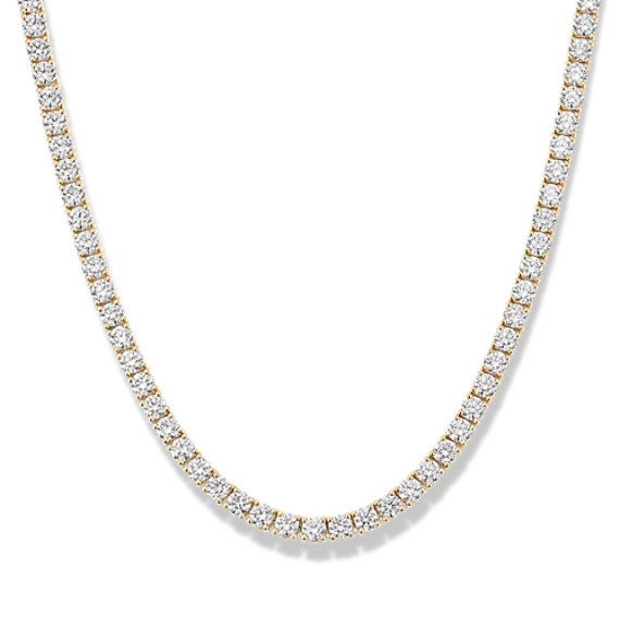 9 tcw Lab-Grown Diamond Tennis Necklace