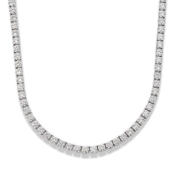 10 tcw Lab-Grown Diamond Tennis Necklace
