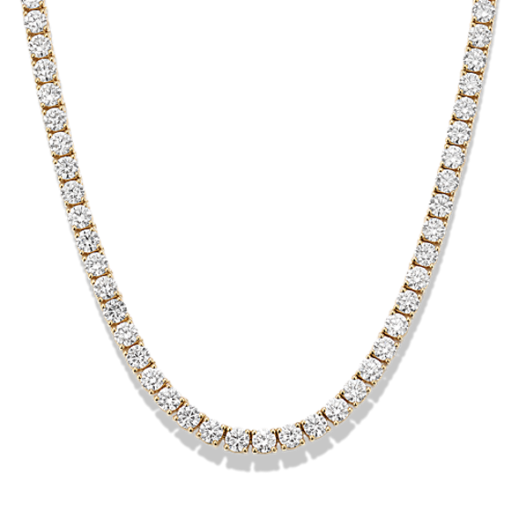 12 tcw Lab-Grown Diamond Tennis Necklace