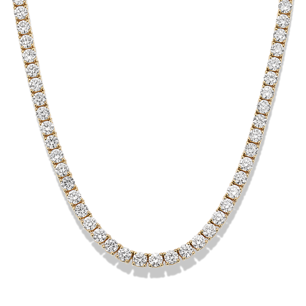12 tcw Lab-Grown Diamond Tennis Necklace