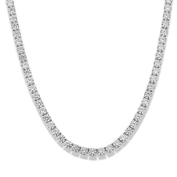 15 tcw Lab-Grown Diamond Tennis Necklace