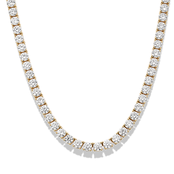 15 tcw Lab-Grown Diamond Tennis Necklace