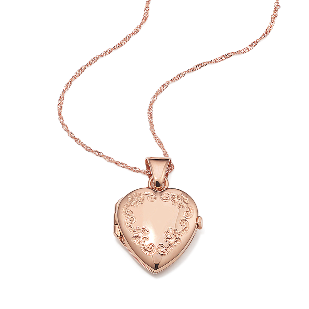 Violetta 14K Rose Gold Heart Locket