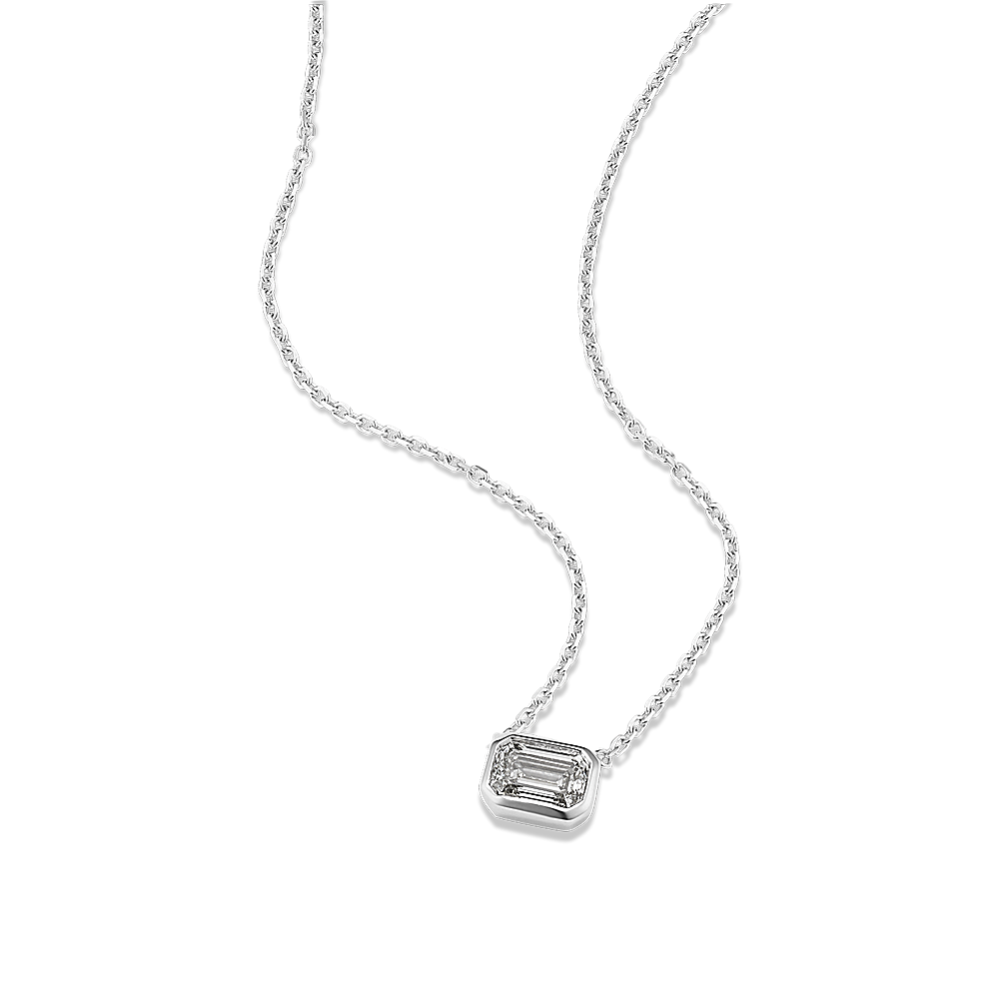 EC 1/2 ctw Lab-Grown Diamond Bezel Pendant