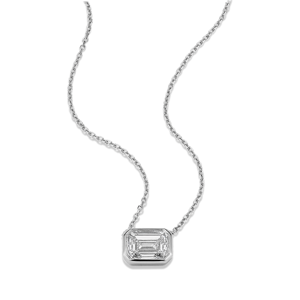 EC 1 1/2 ctw Lab-Grown Diamond Bezel Pendant