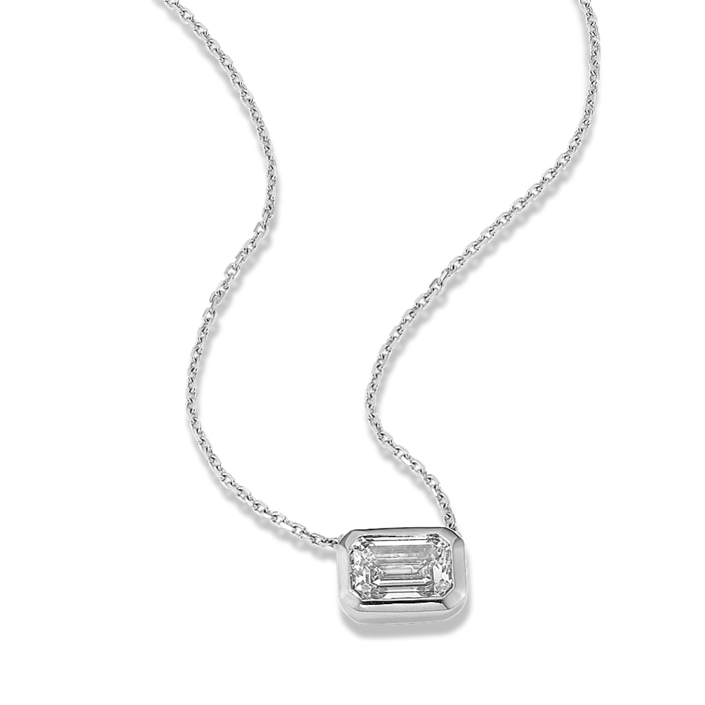 EC 1 1/2 ctw Lab-Grown Diamond Bezel Pendant